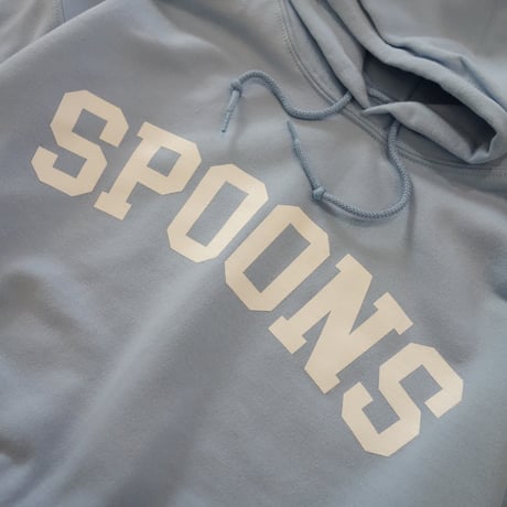 SPOONS COLLEGE LOGO HOODIE Light Blue