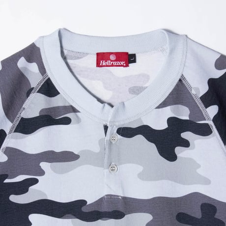 HELLRAZOR HENRY RAGLAN LS SHIRT Snow Camo