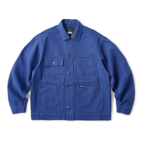 FTC WASHED CANVAS WORK JACKET Blue
