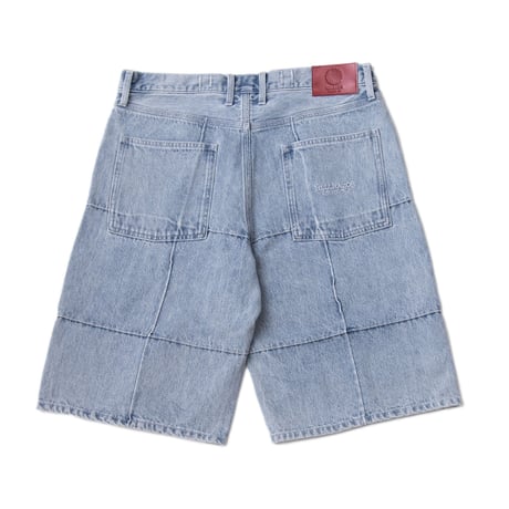 HELLRAZOR BLOCK DENIM SHORTS _YANKEE_ Light Indigo