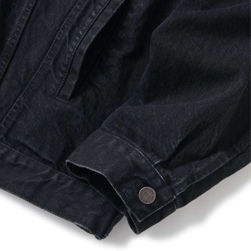 FTC (エフティーシー) DENIM TRUCKER JACKET Black | SPOO