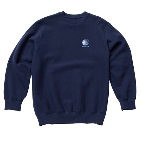 HELLRAZOR LOGO EMB CREWNECK Navy