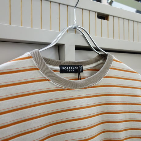 PORTANCE OG STRIPED L/S TEE Beige BD