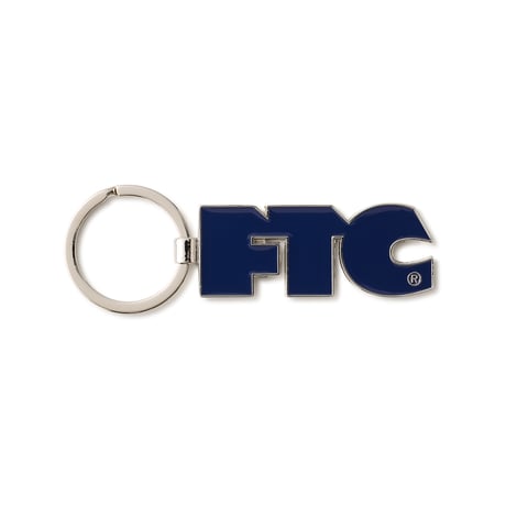 FTC METAL KEYCHAIN Navy / Orange
