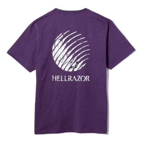 HELLRAZOR CRACKED CORE LOGO SHIRT Grape