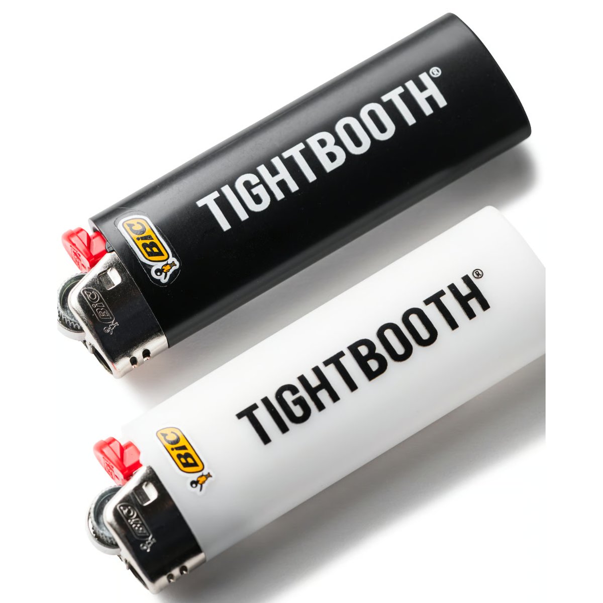TIGHTBOOTH (タイトブース) LOGO LIGHTER Black / White