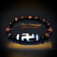 閃電五眼白天珠 天然石ブレスレット | 💎 天然石アクセサリー ユア