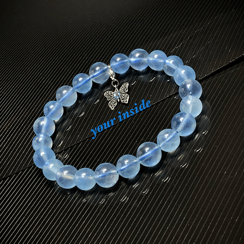 カラーチェンジアクアマリン デザインブレスレット アクアマリン