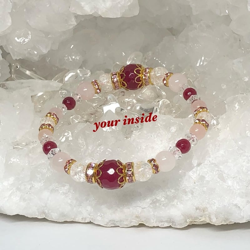 N110 / 天然石 カスタムボールペン ルビーカラーアゲート N110 / 天然石 カスタムボールペン ルビーカラーアゲート