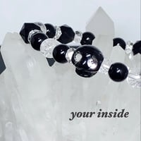 ドクロ オニキス 天然石 ブレスレット
