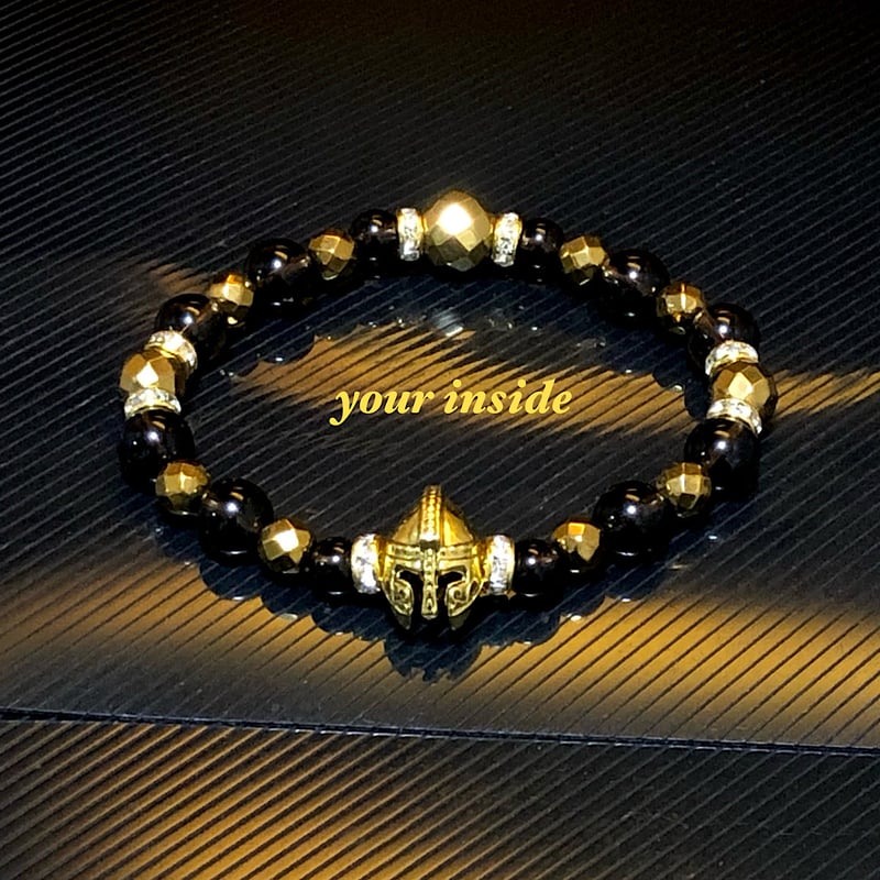 スパルタン ゴールドヘマタイト スモーキークォーツ 天然石