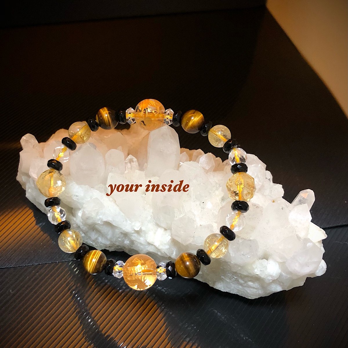 双龍 ダブル ドラゴン 金色彫り水晶 ルチルクォーツ 天然石