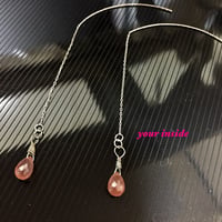 インカローズ アメリカン 天然石 ピアス