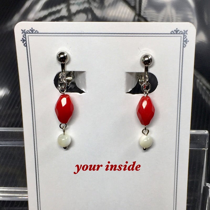 赤珊瑚 天然石 イヤリング | 💎 天然石アクセサリー ユアインサイド