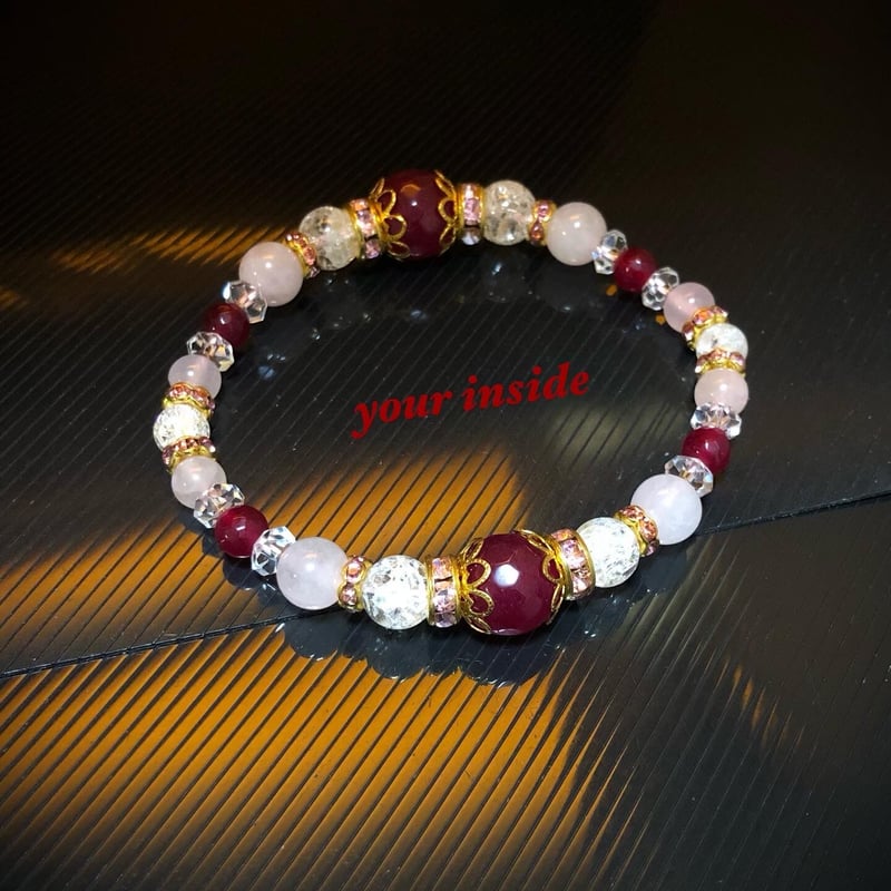 N110 / 天然石 カスタムボールペン ルビーカラーアゲート N110