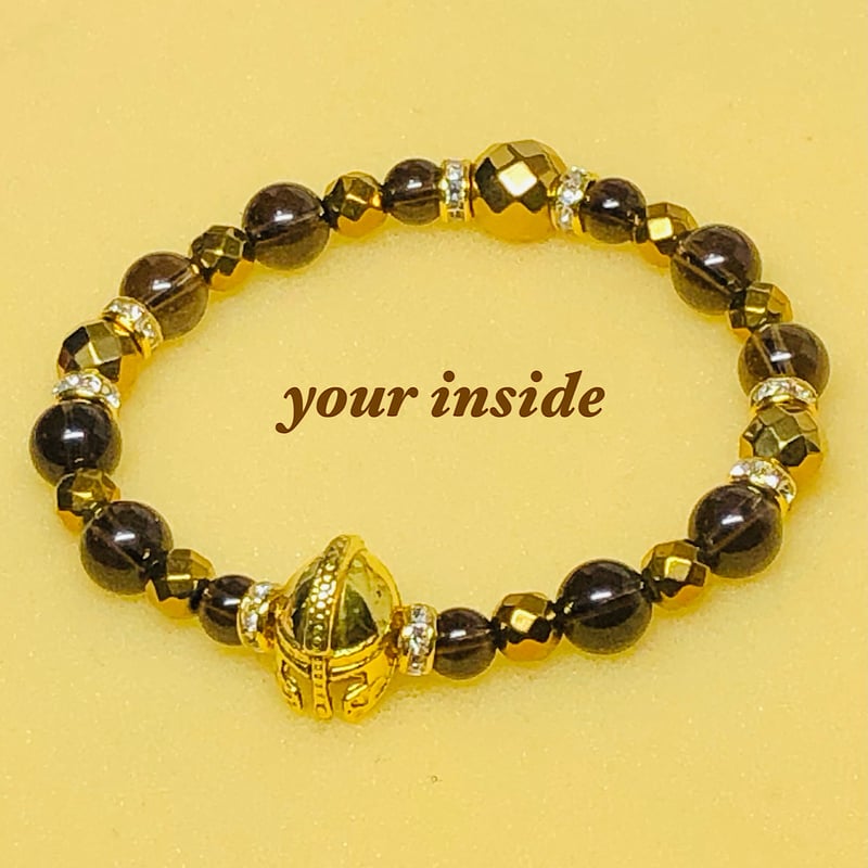 スパルタン ゴールドヘマタイト スモーキークォーツ 天然石