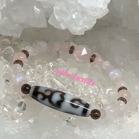水蓮花白天珠 天然石ブレスレット