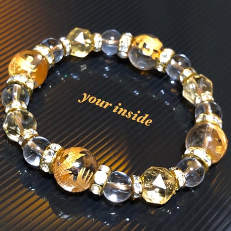 天然シトリン 非加熱 128面カット ブレスレット 天然シトリン 非加熱 128面カット ブレスレット 天然非加熱無着色サ