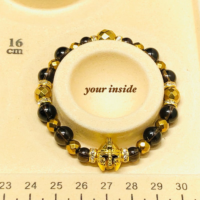 スパルタン ゴールドヘマタイト スモーキークォーツ 天然石