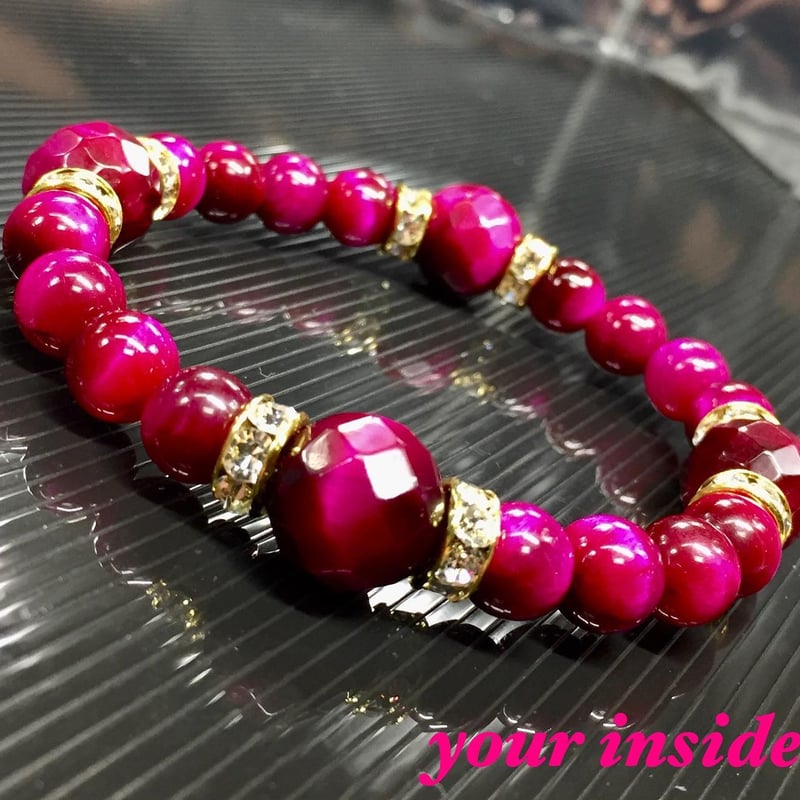 ズーンとくるよ！ピンクタイガーアイたんと水晶とローズクオーツたん