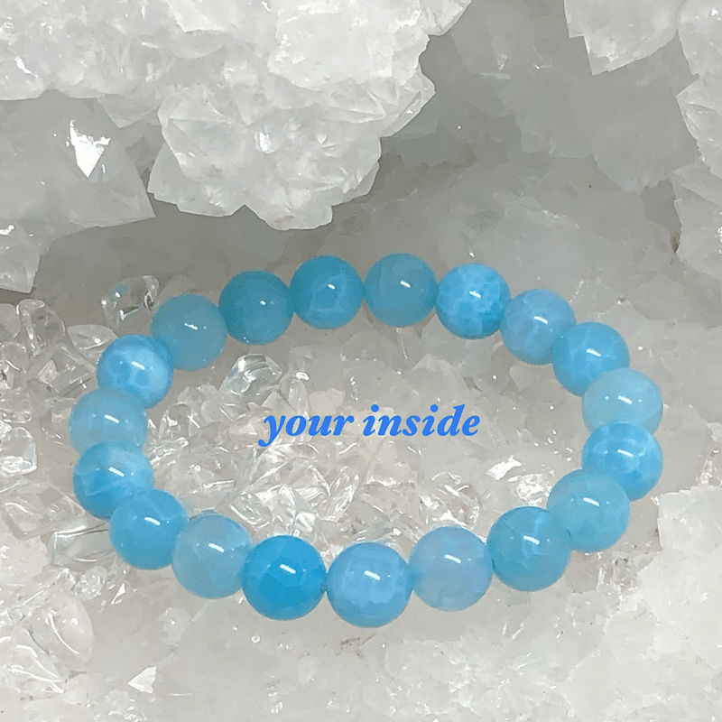 ラリマーブルーアゲート10㎜ 天然石ブレスレット | 💎 天然石