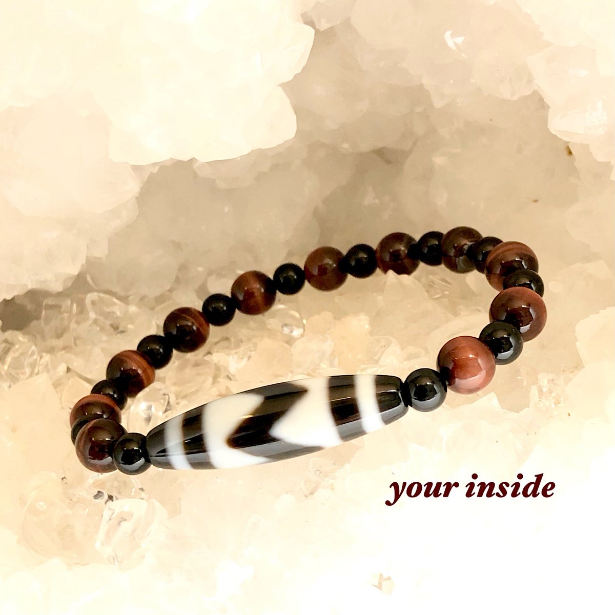 虎牙天珠 天然石ブレスレット | 💎 天然石アクセサリー ユアインサイド