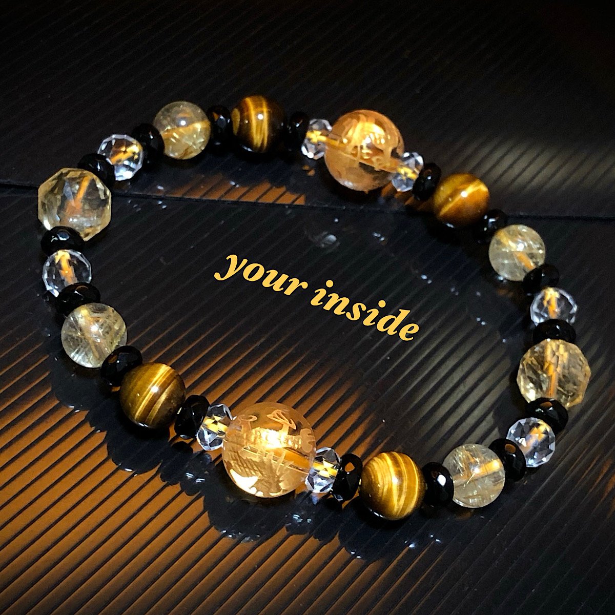 双龍 ダブル ドラゴン 金色彫り水晶 ルチルクォーツ 天然石