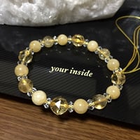スターカットシトリン アラゴナイト 天然石ブレスレット