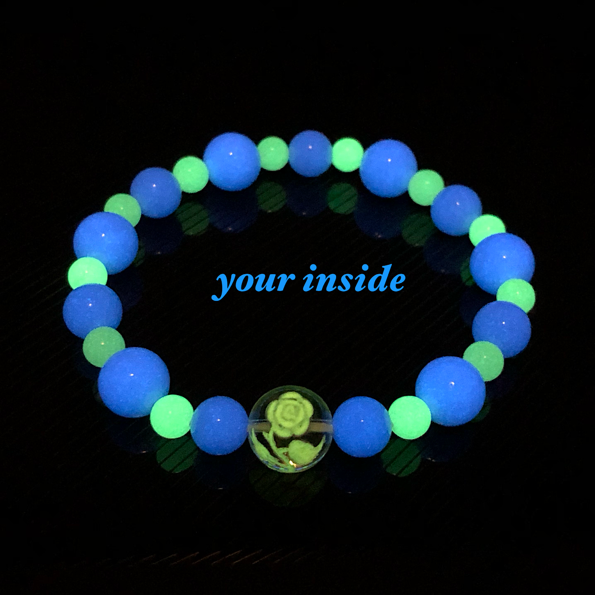 薔薇ピンク彫り水晶 ブルールミナスストーン 夜光石 天然石