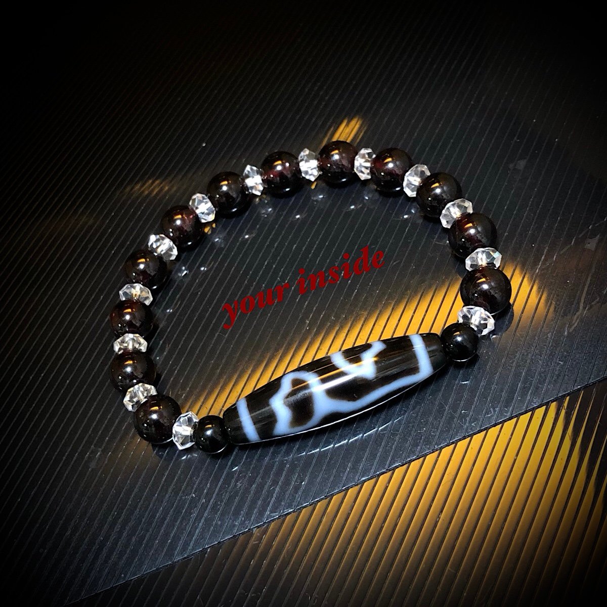 水連花天珠 天然石ブレスレット | 💎 天然石アクセサリー ユアインサイド 水連花天珠 天然石ブレスレット | 💎 天然石アクセサリー ユアインサイド