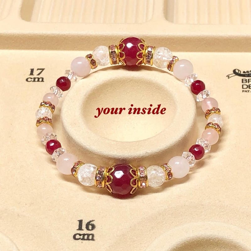 N110 / 天然石 カスタムボールペン ルビーカラーアゲート N110 / 天然石 カスタムボールペン ルビーカラーアゲート