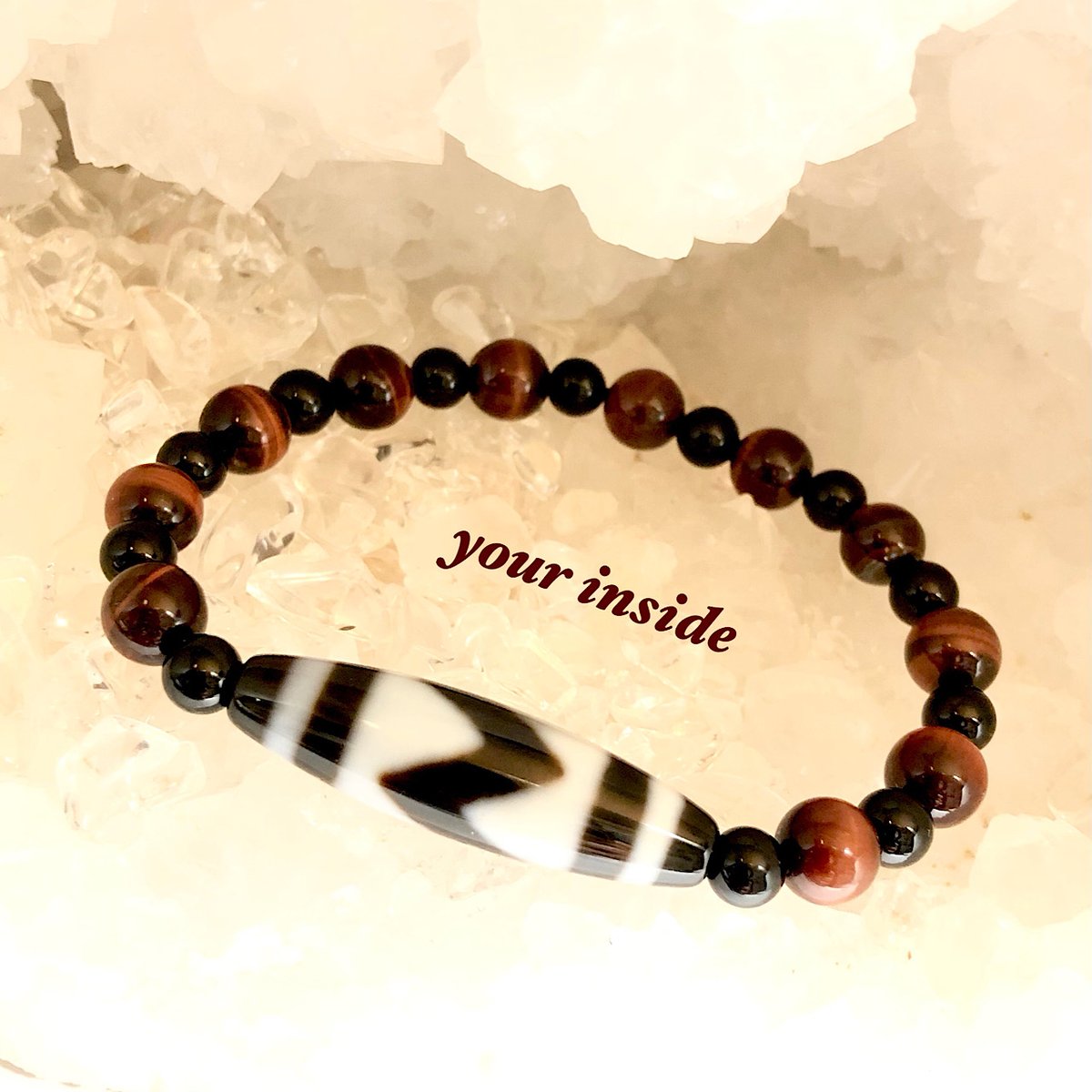 虎牙天珠 天然石ブレスレット | 💎 天然石アクセサリー ユアインサイド