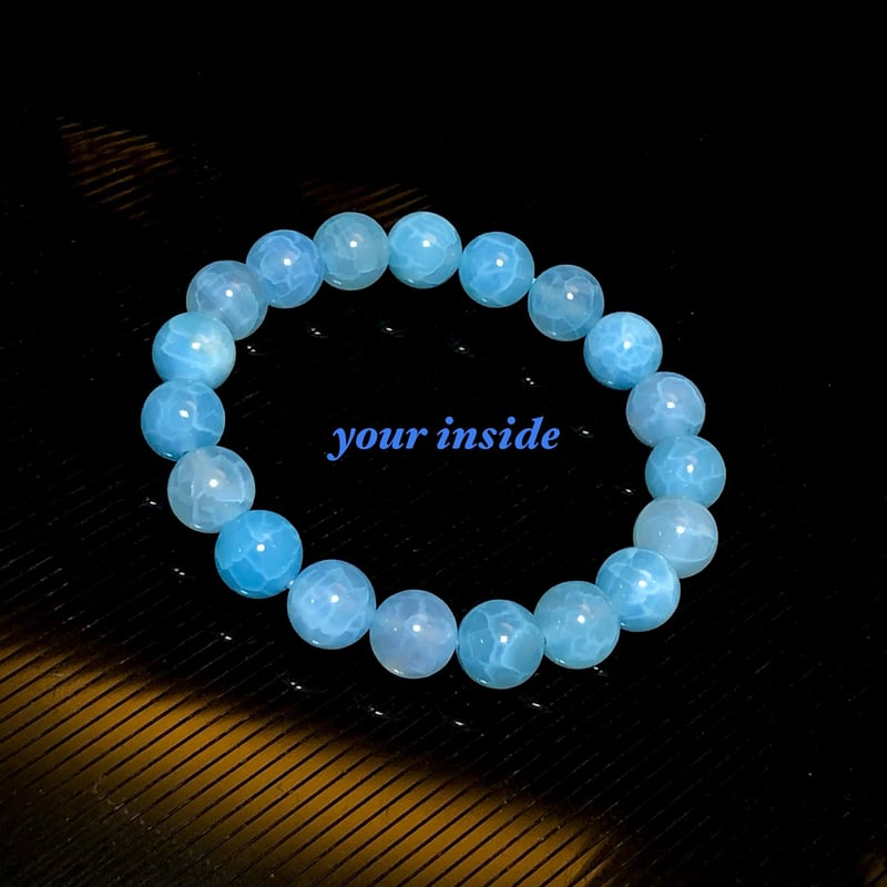 ラリマーブルーアゲート10㎜ 天然石ブレスレット | 💎 天然石