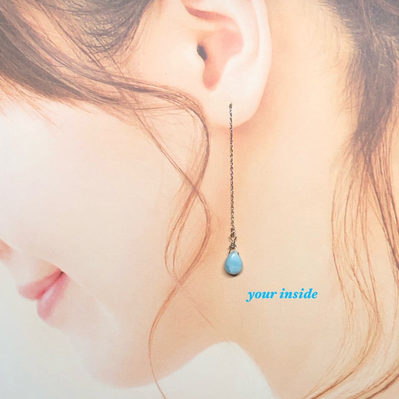 ★n.♡です♪◆天然石ピアス3点おまとめです♪ラリマー他 ☆n.♡です♪◇天然石ピアス3点おまとめです♪ラリマー他