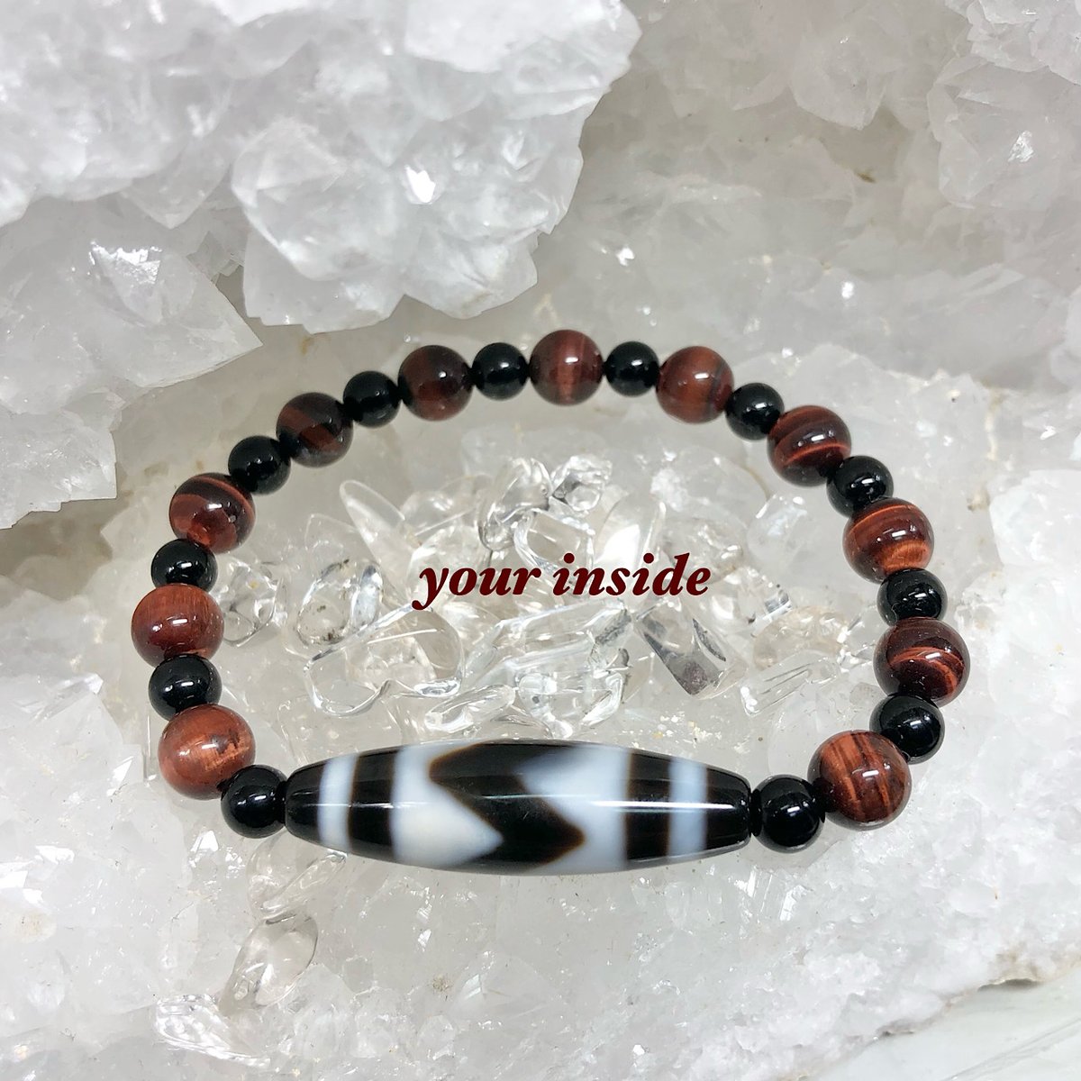 虎牙天珠 天然石ブレスレット | 💎 天然石アクセサリー ユアインサイド
