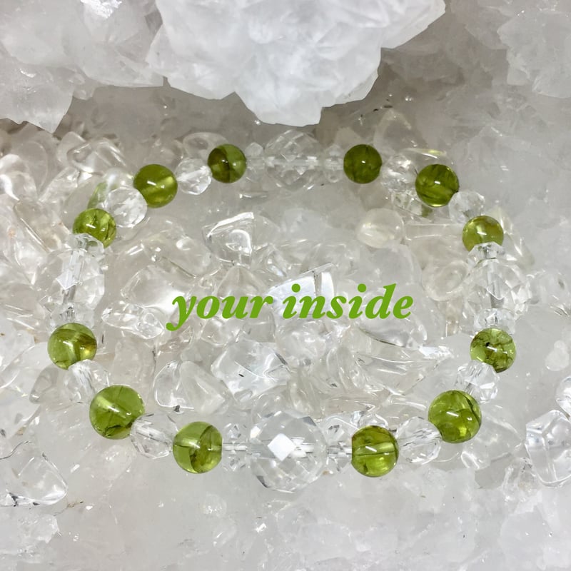 超希少 トップグレード 宝石質 ペリドット デザイン ブレスレット 天然石 高品質+]ペリドットブレスレット（約9.5mm玉） - 埼玉県吉川市の