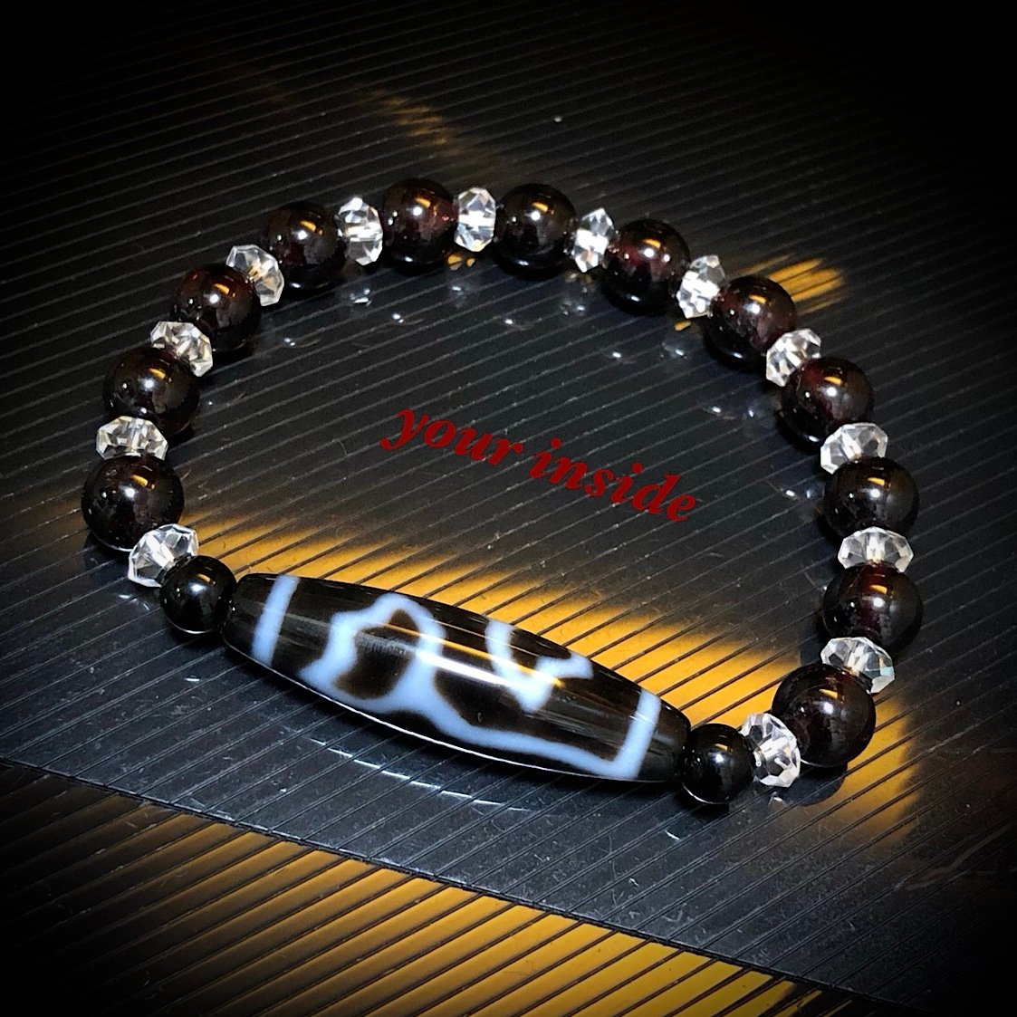 水連花天珠 天然石ブレスレット | 💎 天然石アクセサリー ユアインサイド