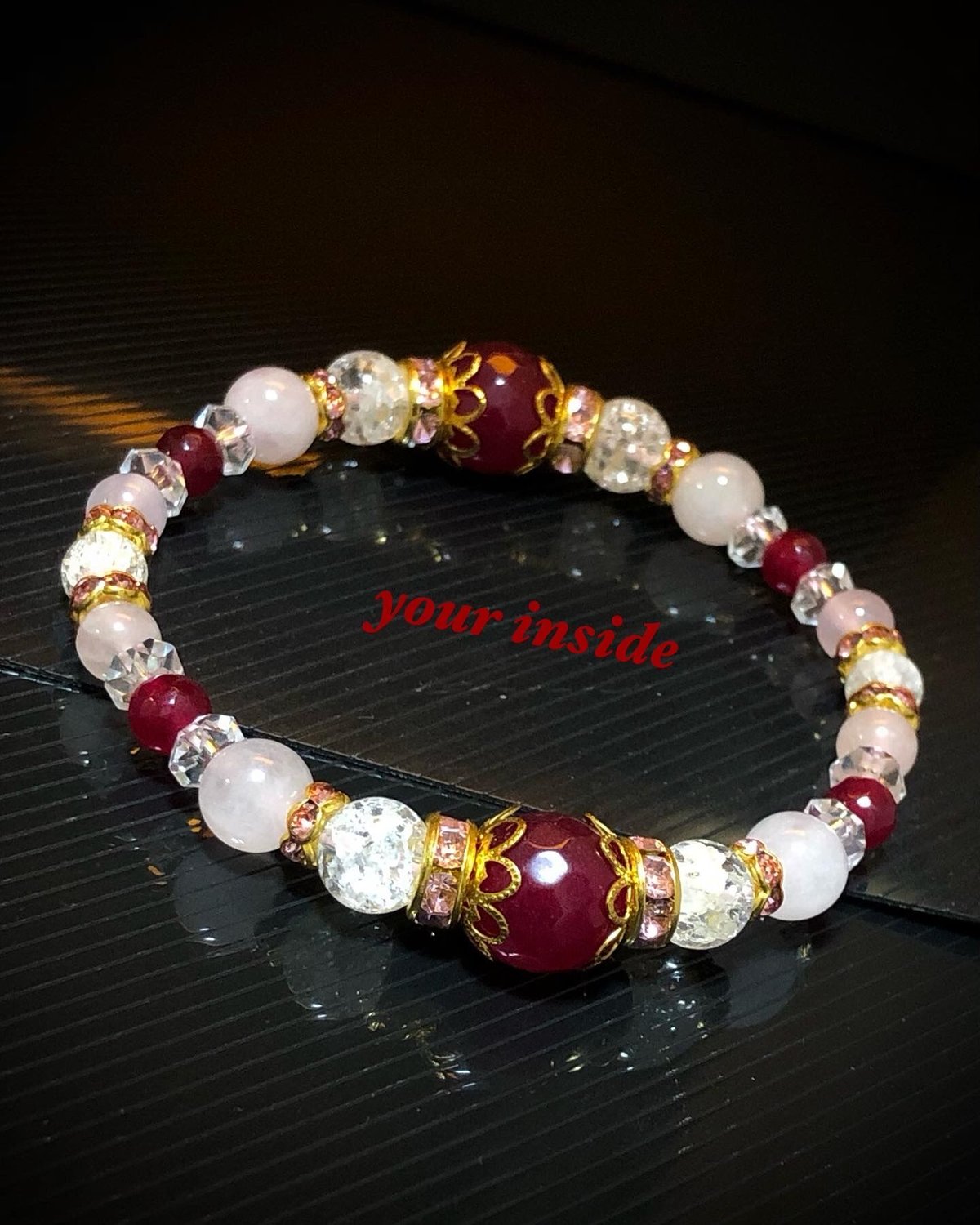 N77 / 天然石カスタムボールペン ルビーカラーアゲート N77 / 天然石カスタムボールペン ルビーカラーアゲート