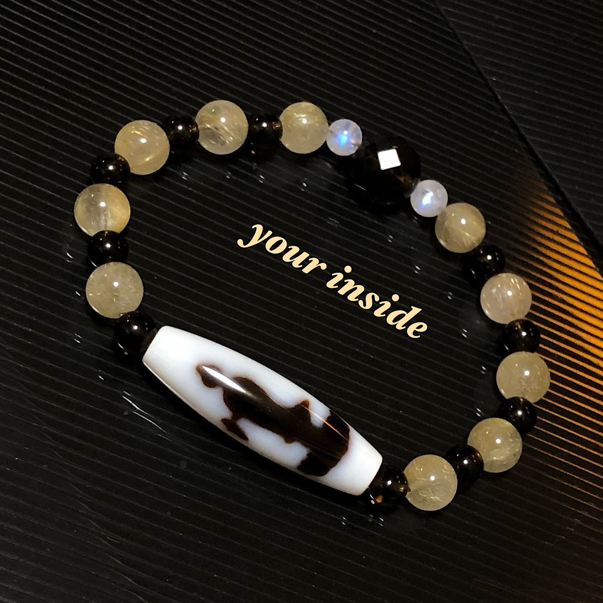 天然石 ブレスレット カラーストーン 観音天珠 狐 人気 商品 通販ハンドメイド・手芸 - 天然石 ブレスレット