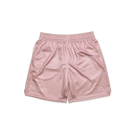 MEWSHIP バスパン　BASIC SHORTS "BOX LOGO" <R.Pink×L.Gray>