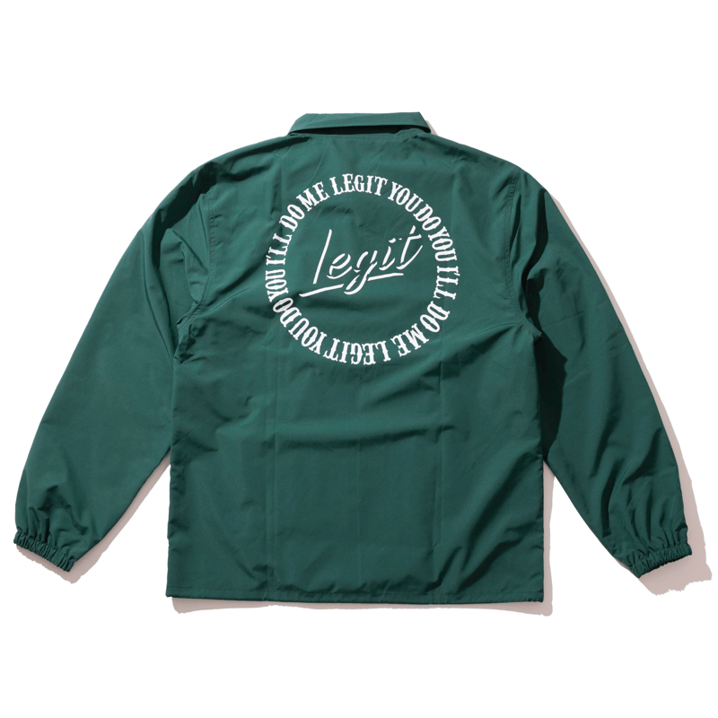 Legit ジャケット COACH JACKET FOREST | バスケショップ rim.2nd