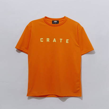 CRATE　SIMPLE LOGO COLOR MESH Tシャツ　ORANGE　L/XXLのみ