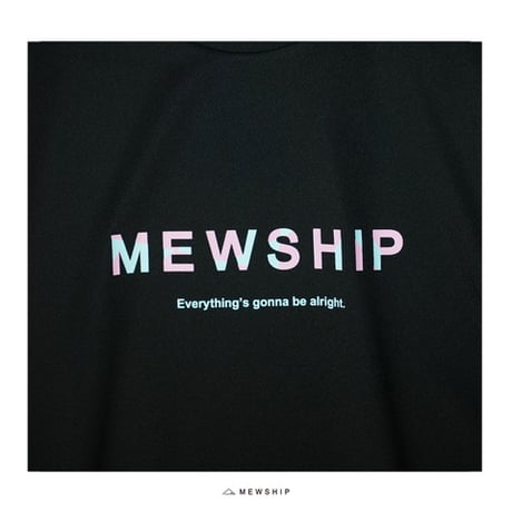 MEWSHIP Tシャツ　“SLASH LOGO” S/S PL　BLACK　3XL