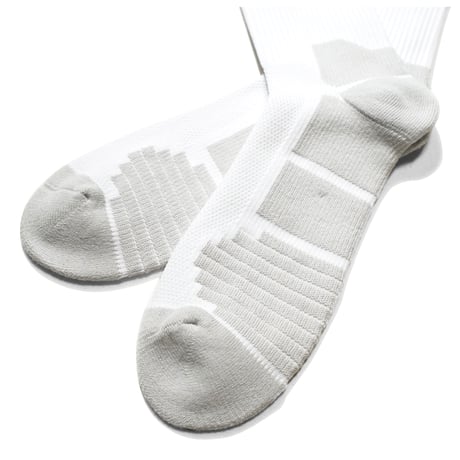 MEWSHIP　ソックス　M.R socks <White×Gray×R.Orange>