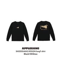 APPLEGANG ロンT　SHOESGANG DESIGN　L/S　BLACK