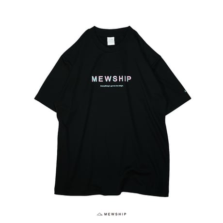 MEWSHIP Tシャツ　“SLASH LOGO” S/S PL　BLACK　3XL