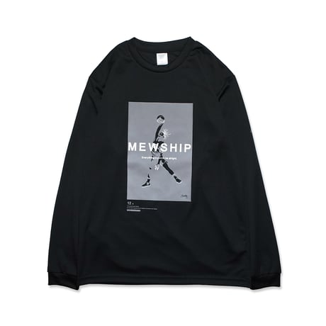 MEWSHIP ロンT　"Over Human - Future" L/S PL<Black×Gray×White>