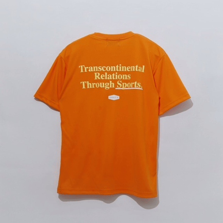 CRATE　SIMPLE LOGO COLOR MESH Tシャツ　ORANGE　L/XXLのみ