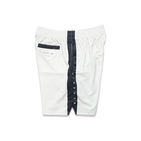 MEWSHIP バスパン　BASIC SHORTS "SIDE LINE"　<BEIGE×BLACK>