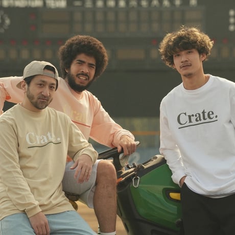 CRATE UNDER LINE LOGO L/S T-SHIRT　2 COLOR